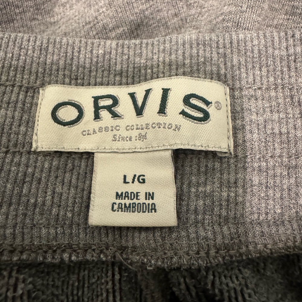 Orvis Men’s Gray Sweat Pants- Classic Collection
